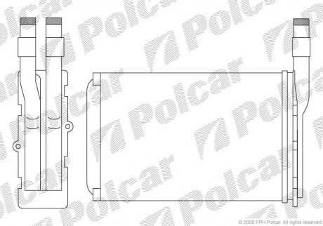 Радиатор обогрева Polcar 6005N81