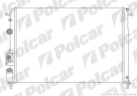Радіатор охолодження Polcar 6007085