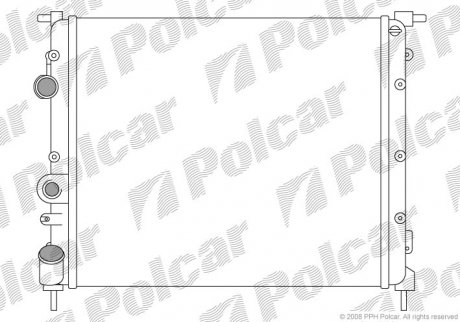 Радиатор охлаждения Polcar 600708A1