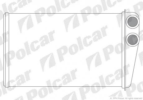 Радіатор пічки Polcar 6012N82