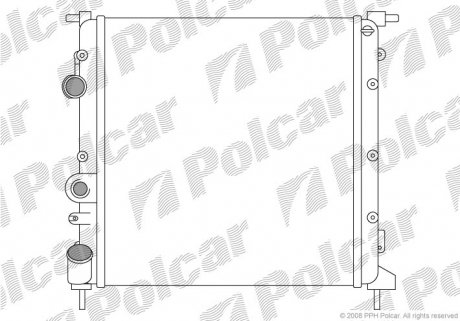 Радиатор охлаждения Polcar 6015086