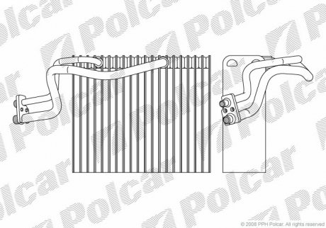 Испаритель кондиционера Polcar 6015P81