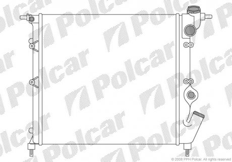 Радіатор охолодження Polcar 601908A2