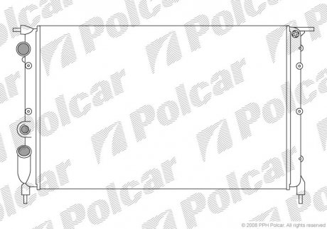 Радиатор двигателя Polcar 601908A4