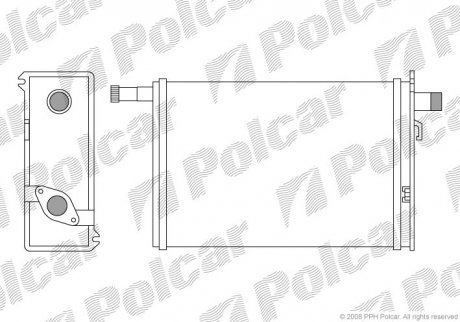 Радіатор обігріву Polcar 6022N81