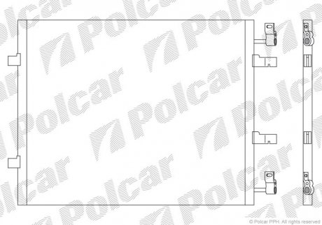 Радіатор кондиціонера Polcar 6027K8C1S