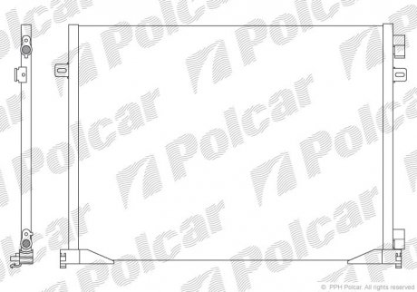 Радиатор кондиционера Polcar 6027K8C3S