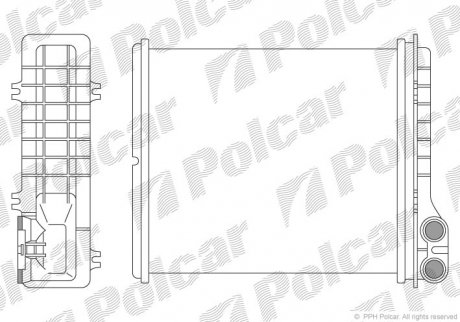 Радиатор обогрева Polcar 6030N82