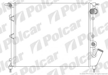 Радіатор охолодження Polcar 6031083