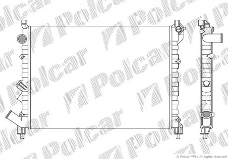 Радіатор охолодження Polcar 6032081