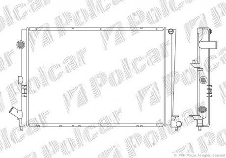 Радиатор охлаждения Polcar 603208A2