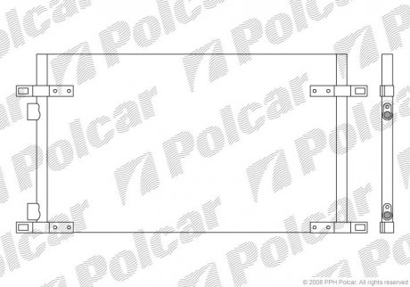 Радіатор кондиціонера Polcar 6032K8C2S (фото 1)