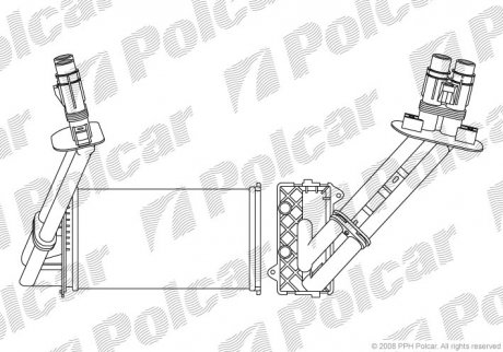 Радиатор обогрева Polcar 6032N83