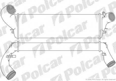 Радіатор повітря (Інтеркулер) Polcar 6033J81X