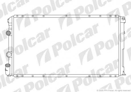 Радіатор охолодження Polcar 6041083