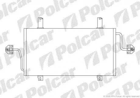 Радіатор кондиціонера Polcar 6041K81X