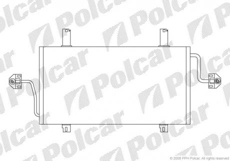 Радіатор кондиціонера Polcar 6041K8C1