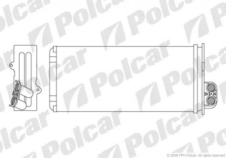 Радиатор обогрева Polcar 6041N81