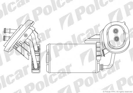 Радіатор пічки Polcar 6041N82