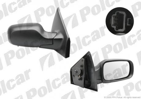 Дзеркало зовнішнє Polcar 6055521M