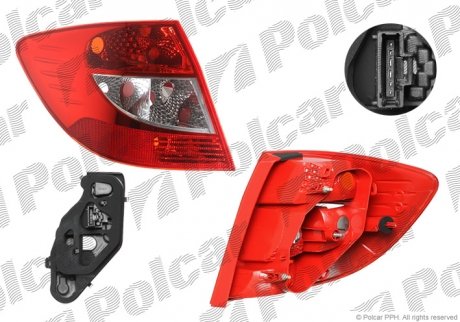 Задня лампа Polcar 605987U