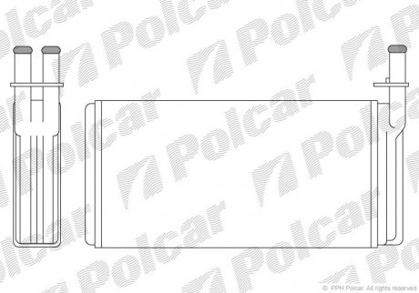 Радиатор обогрева Polcar 6521N81