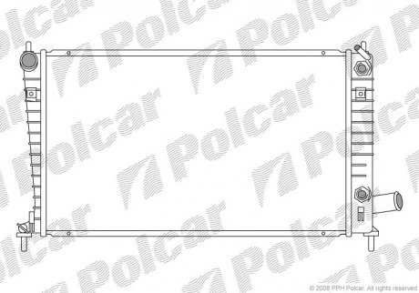 Радіатор охолодження Polcar 6523085