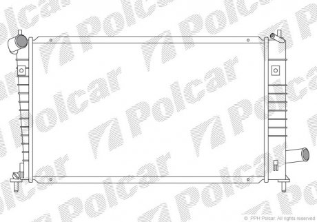 Радіатор охолодження Polcar 6524082