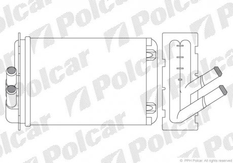 Радіатор пічки SRL Polcar 6712N81