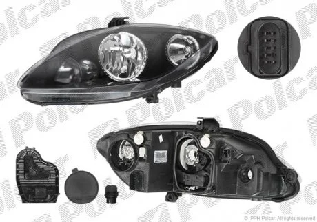 Фото фара основна Polcar 6755103E Фара основна Polcar 6755103E