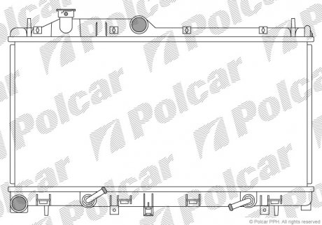 Радиатор двигателя Polcar 7208083