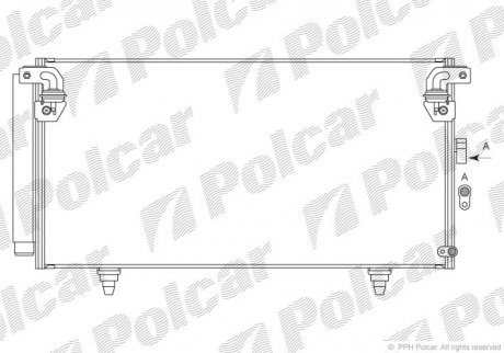 Радіатор кондиціонера Polcar 7208K81K