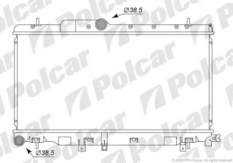 Радіатор охолодження Polcar 7212082