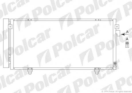 Радиатор кондиционера Polcar 7242K8C1 (фото 1)