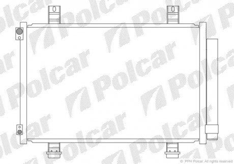 Радіатор кондиціонера Polcar 7406K81K