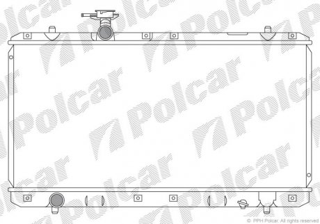 Радіатор охолодження Polcar 7414081 (фото 1)