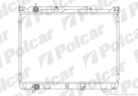 Радіатор охолодження Polcar 7424087K (фото 1)