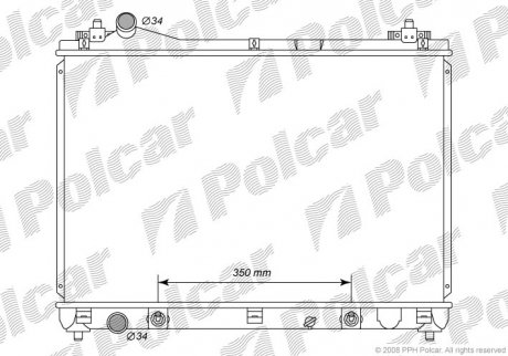 Радиатор охлаждения Polcar 7426082