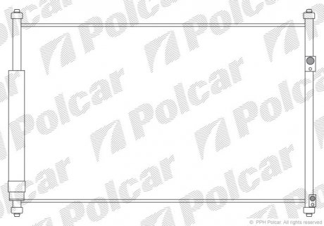 Радіатор кондиціонера Polcar 7426K81K (фото 1)