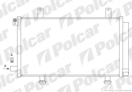 Радіатор кондиціонера Polcar 7435K81K