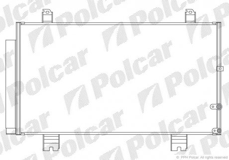 Радіатор кондиціонера Polcar 8022K81K