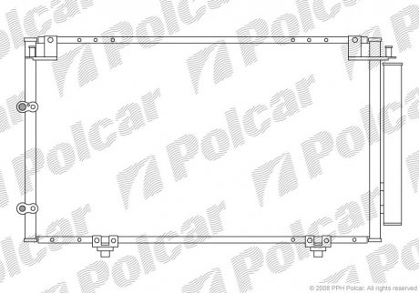 Радиатор кондиционера Polcar 8137K8C1 (фото 1)