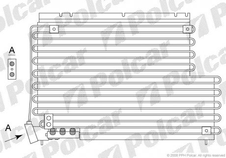 Радиатор кондиционера Polcar 9032K8B4 (фото 1)