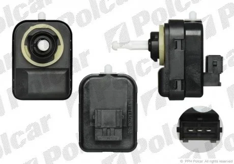 Фото моторчик фари Polcar 906110-9 Моторчик фари Polcar 906110-9