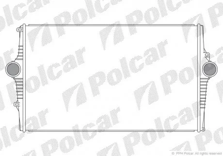 Радіатор повітря (інтеркулер) Polcar 9080J81