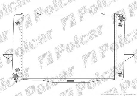 Радиатор двигателя Polcar 9085084