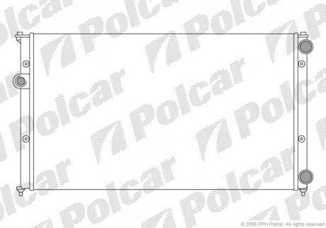 Радиатор охлаждения Polcar 952408A5