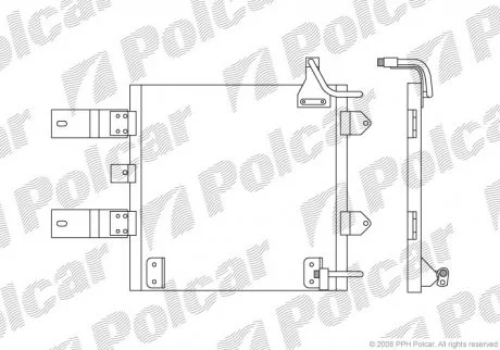 Радиатор кондиционера Polcar 9525K8C2