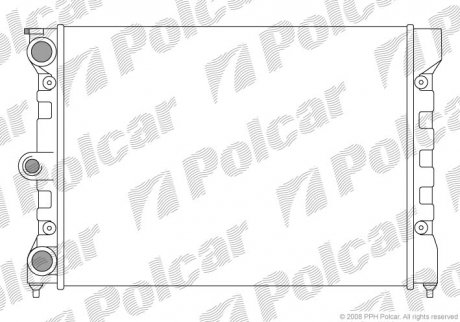 Радіатор охолодження Polcar 9534081