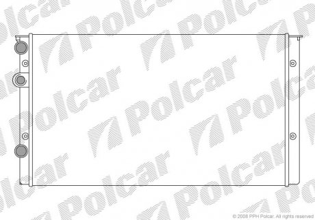 Радиатор охлаждения Polcar 953808A6